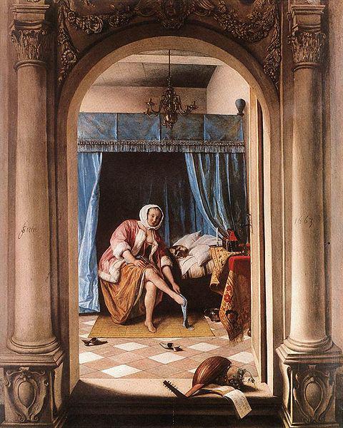 Jan Steen The Morning Toilet oil painting image